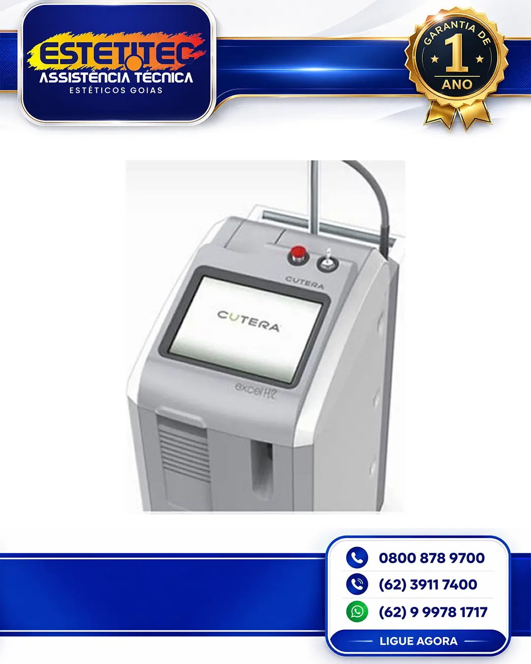 ASSISTÊNCIA TÉCNICA CUTERA EXCEL HR GOIÁS