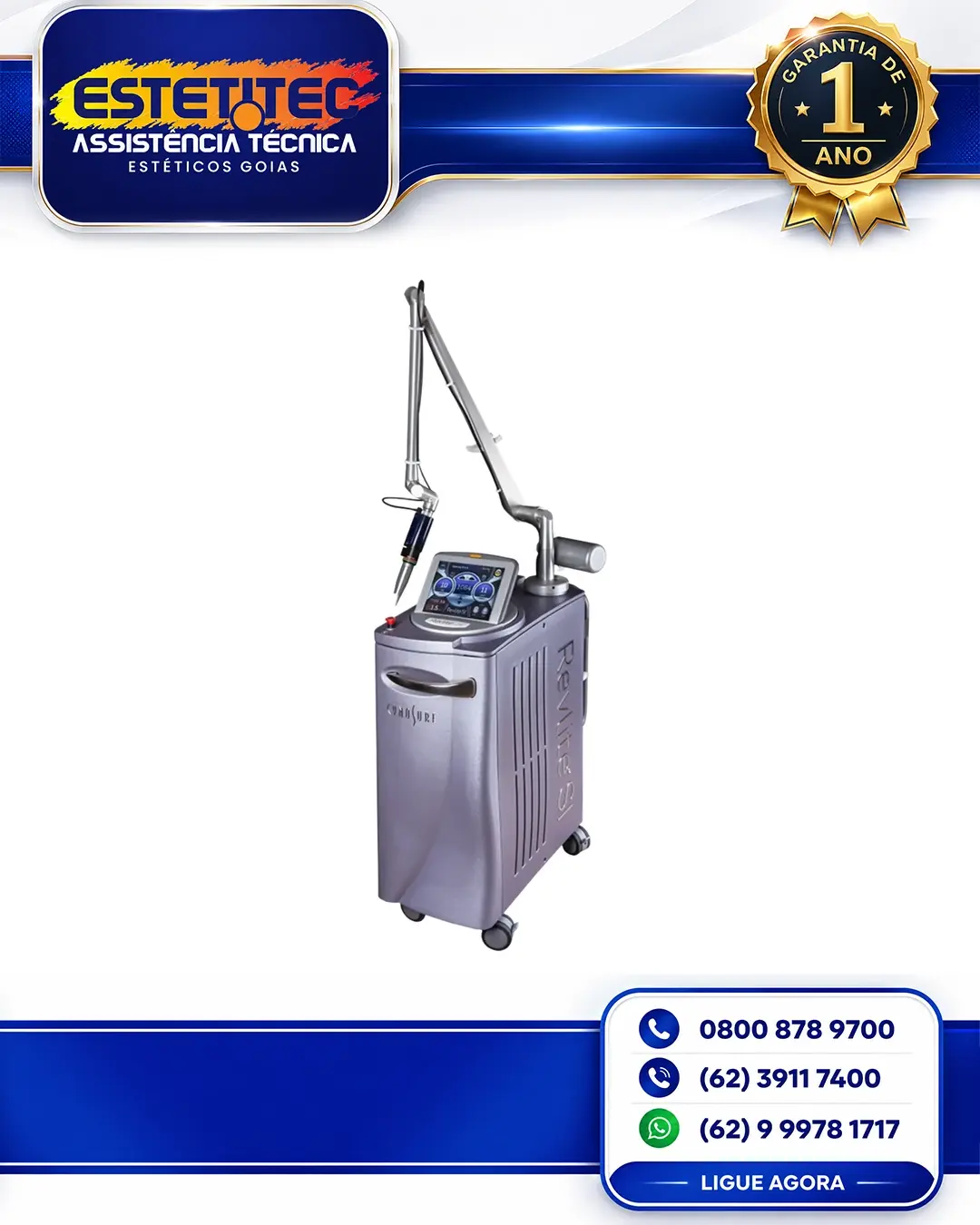 CONSERTO DE CYNOSURE REVLITE CUIABÁ