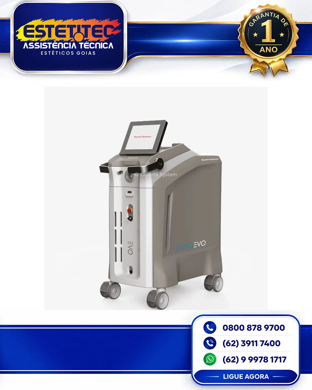 CONSERTO QUANTA SYSTEM ULTRALIGHT EVO CUIABÁ