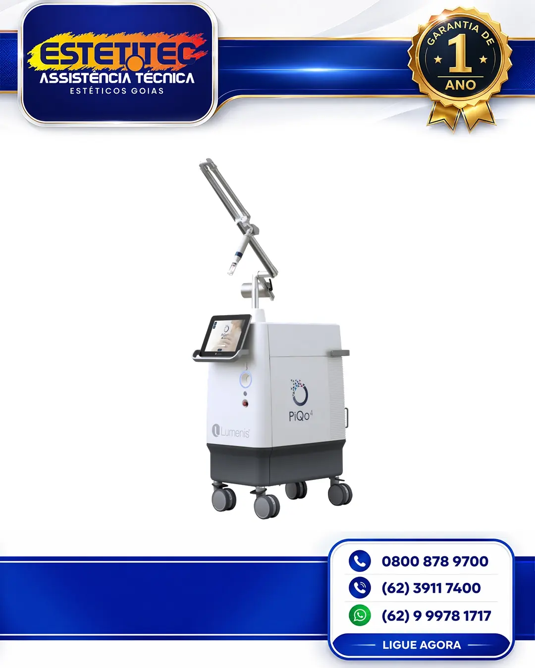 ESPECIALIZADA LUMENIS PIQO4 NO BRASIL