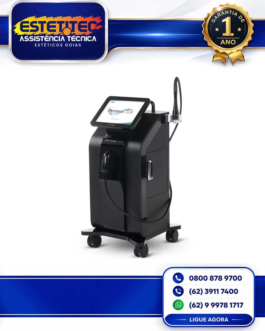 MANUTENÇÃO ALMA LASER DERMACLEAR CUIABÁ