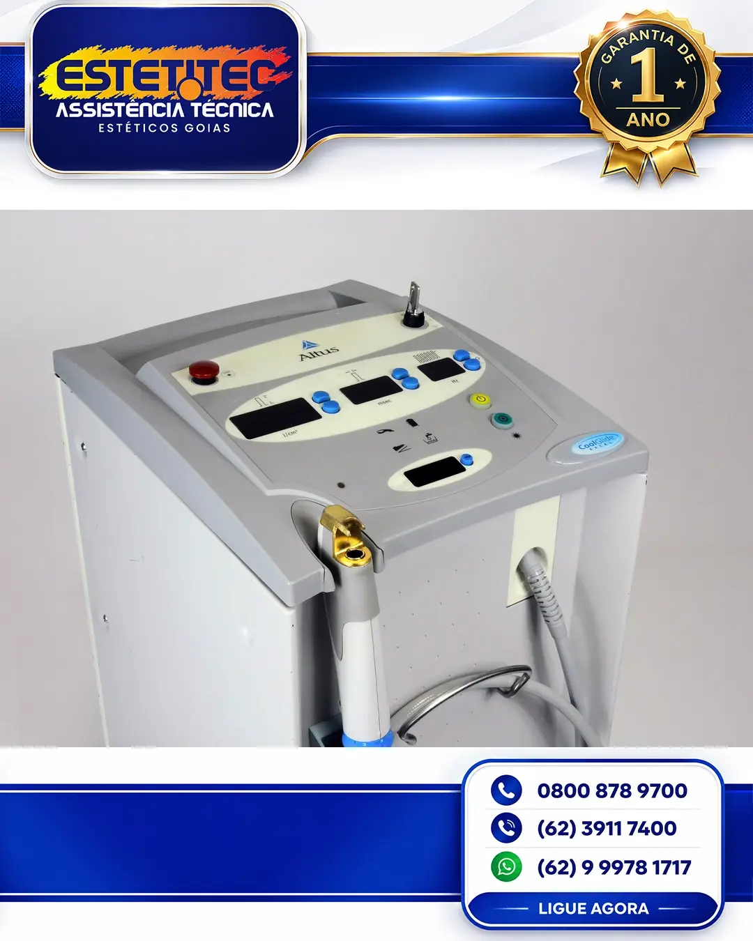 MANUTENÇÃO CUTERA COOLGLIDE MATO GROSSO