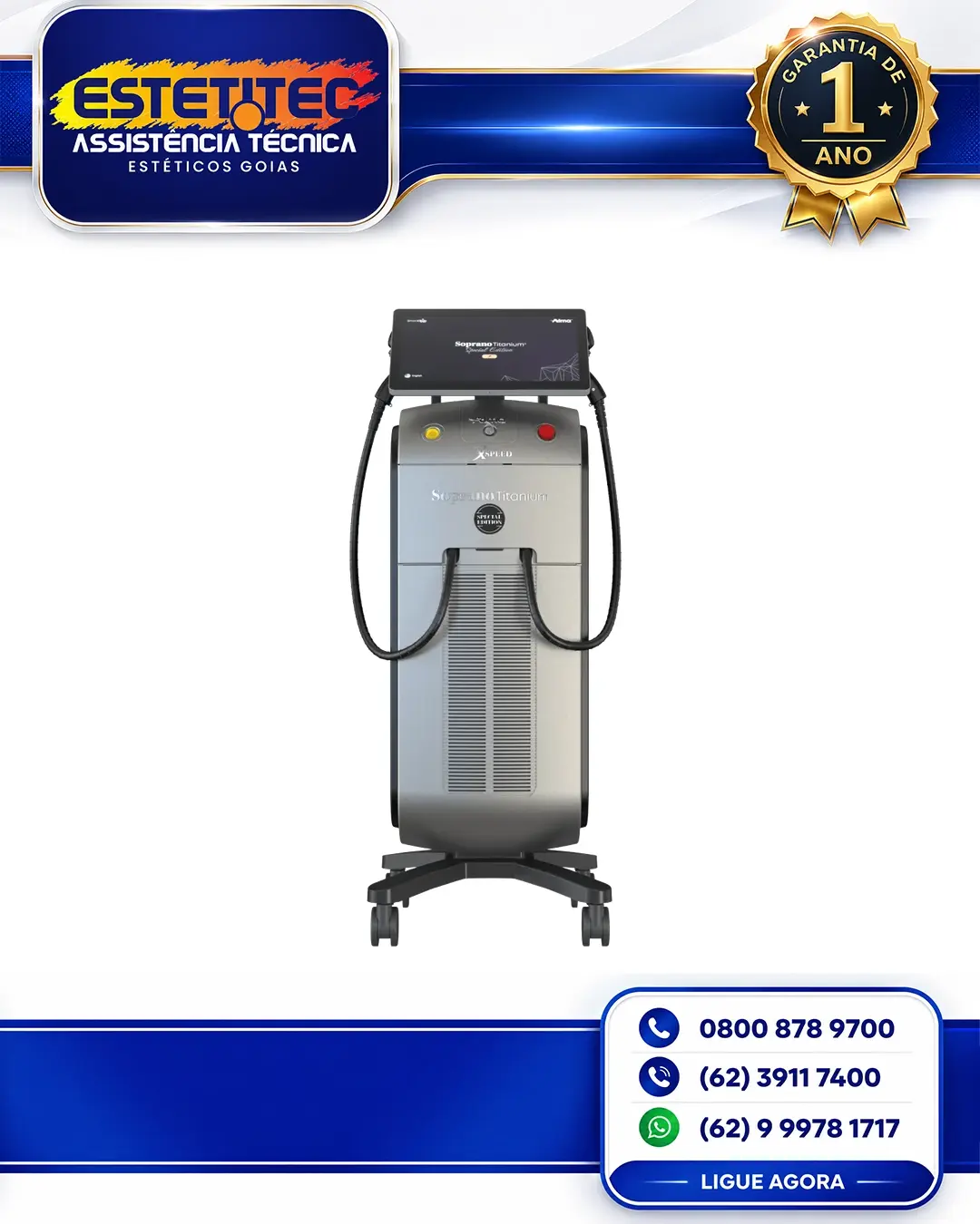 MANUTENÇÃO DE ALMA LASER SOPRANO TITANIUM SHR MATO GROSSO
