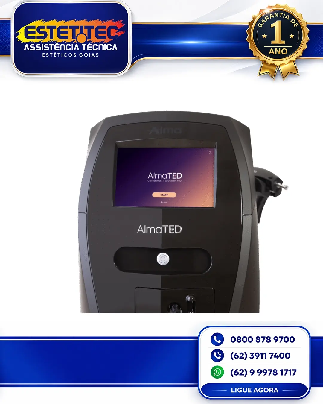 MANUTENÇÃO DE ALMA LASER TED+ PORTO ALEGRE