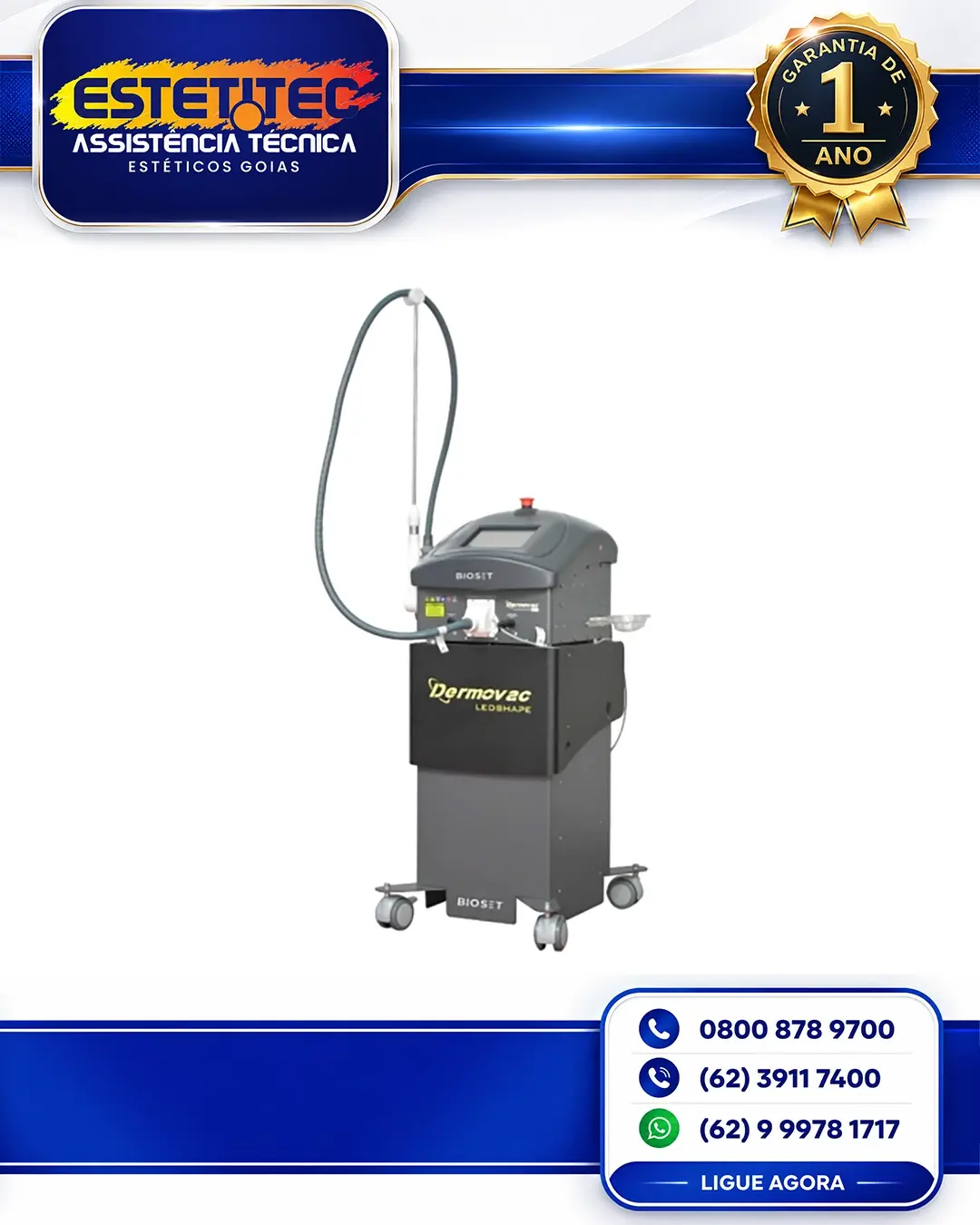 MANUTENÇÃO DE BIOSET DERMOVAC LEDSHAPE 21 CURITIBA
