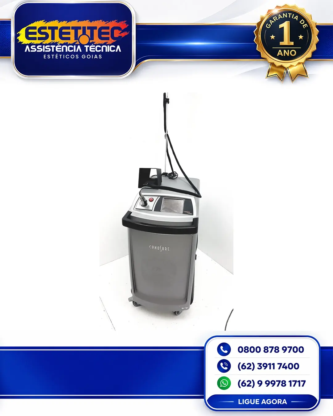 MANUTENÇÃO ESPECIALIZADA CYNOSURE CYNERGY NO BRASIL