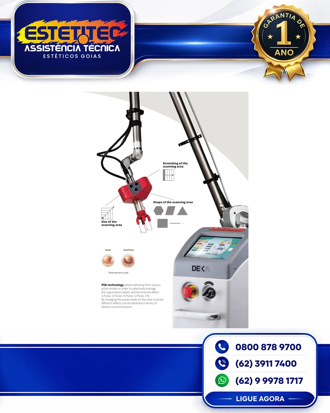 MANUTENÇÃO ESPECIALIZADA DEKA SMARTXIDE TOUCH SANTA CATARINA