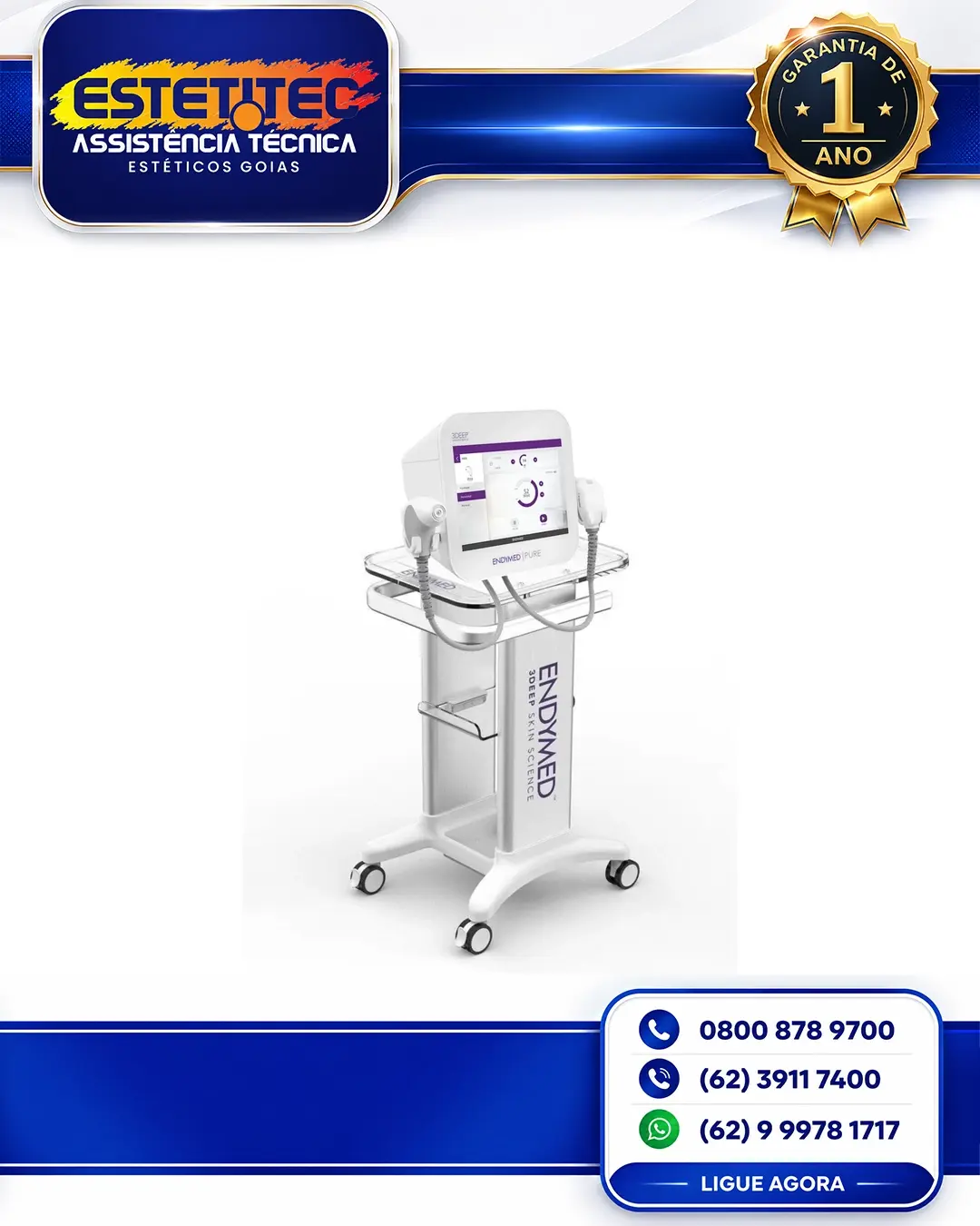 MANUTENÇÃO ESPECIALIZADA ENDYMED SHAPER MATO GROSSO DO SUL