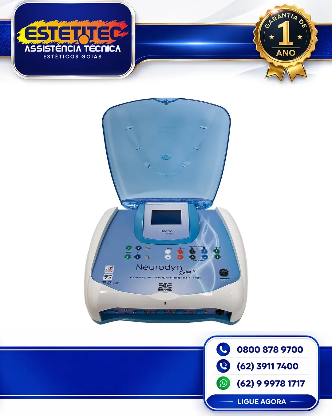 MANUTENÇÃO ESPECIALIZADA IBRAMED NEURODYN ESTHETIC GOIÁS