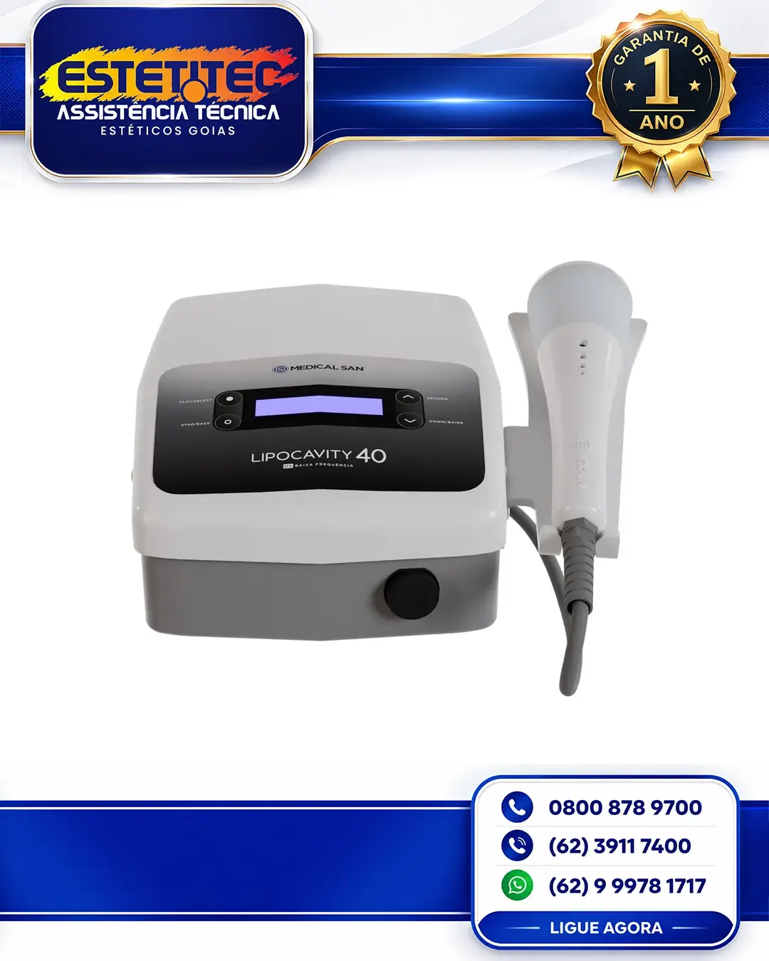 MANUTENÇÃO ESPECIALIZADA MEDICAL SAN LIPOCAVITY NEW SANTA CATARINA