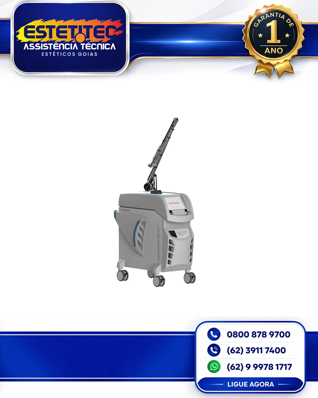MANUTENÇÃO ESPECIALIZADA QUANTA SYSTEM DISCOVERY PICO VARIOPULSE SANTA CATARINA