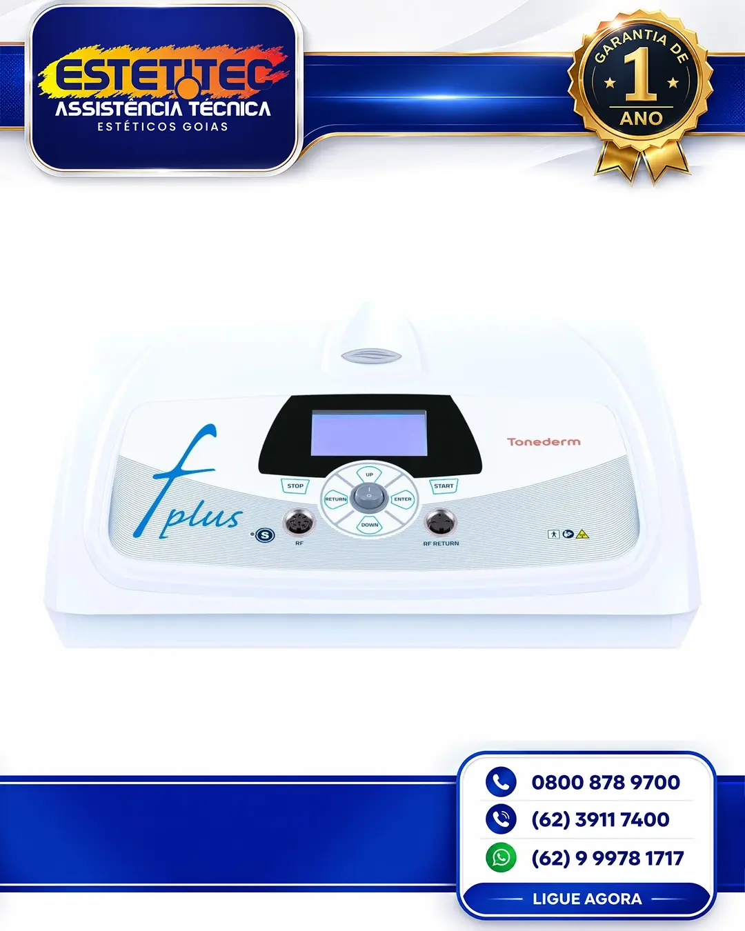 MANUTENÇÃO ESPECIALIZADA TONEDERM SPECTRA FACE PLUS SANTA CATARINA