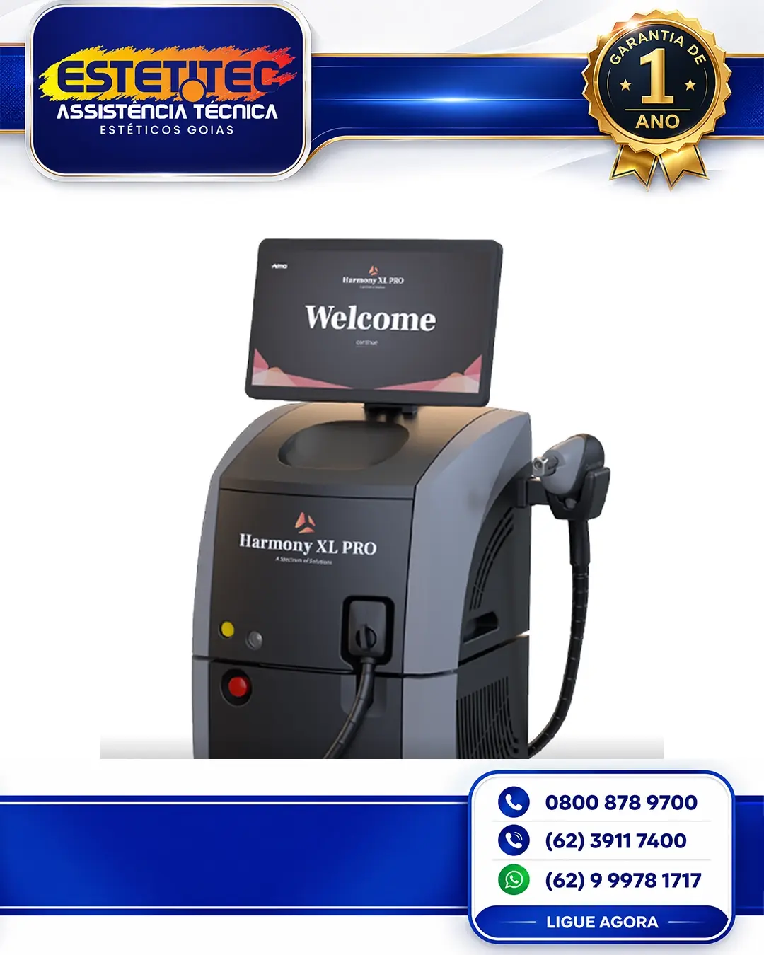MANUTENÇÃO PREVENTIVA ALMA LASER HARMONY BIO BOOST GOIÁS