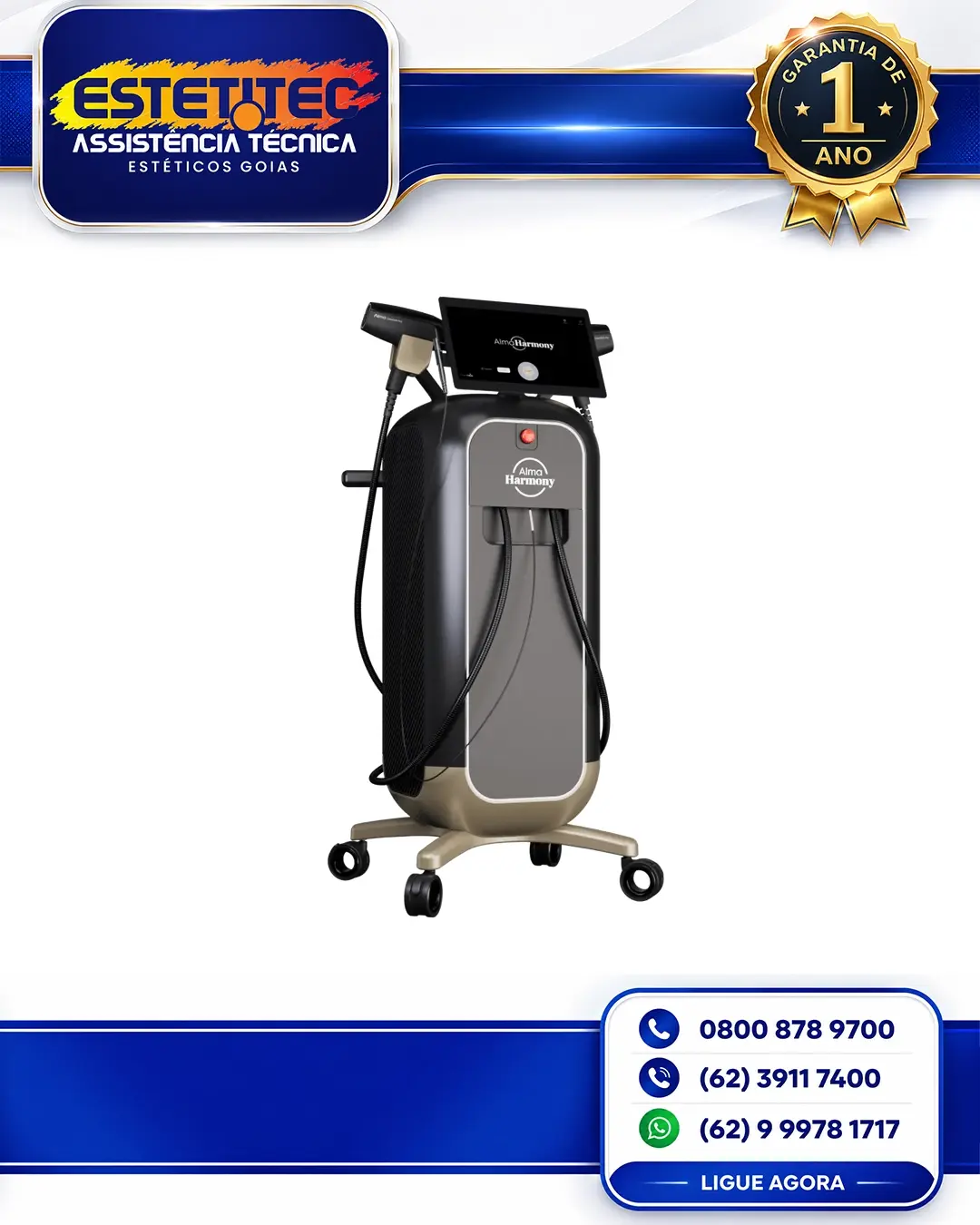 MANUTENÇÃO PREVENTIVA ALMA LASER HARMONY PORTO ALEGRE