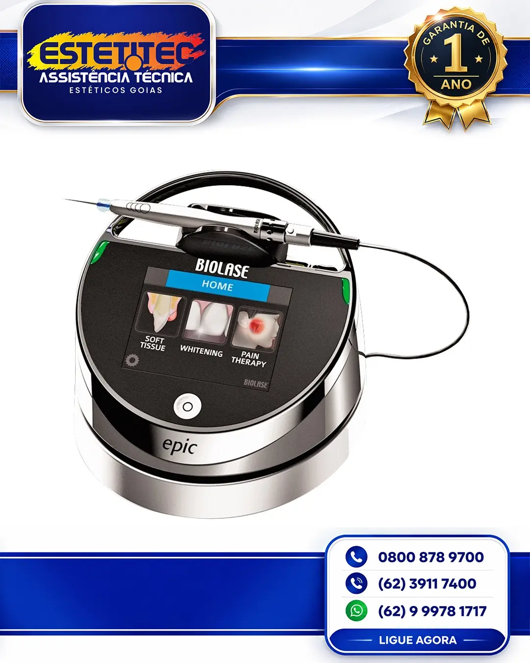 MANUTENÇÃO PREVENTIVA BIOLASE EZLASE CURITIBA