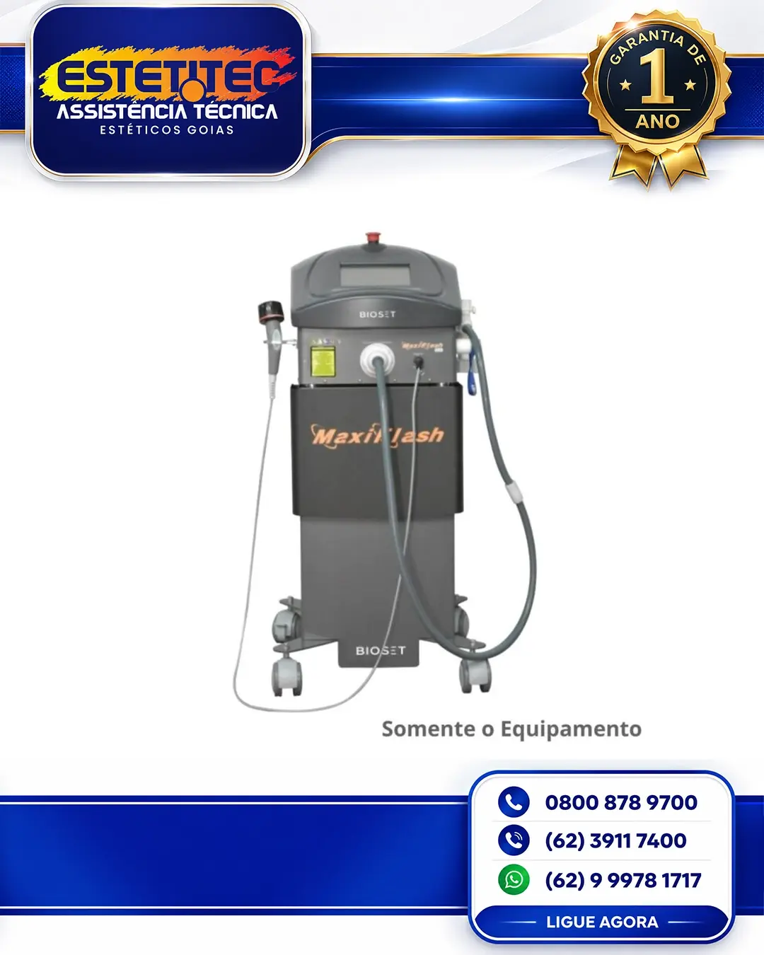 MANUTENÇÃO PREVENTIVA BIOSET MAGNI ICE YAG NO BRASIL
