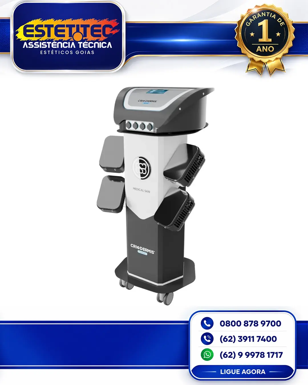 MANUTENÇÃO PREVENTIVA MEDICAL SAN CRIODERMIS SMART PORTO ALEGRE