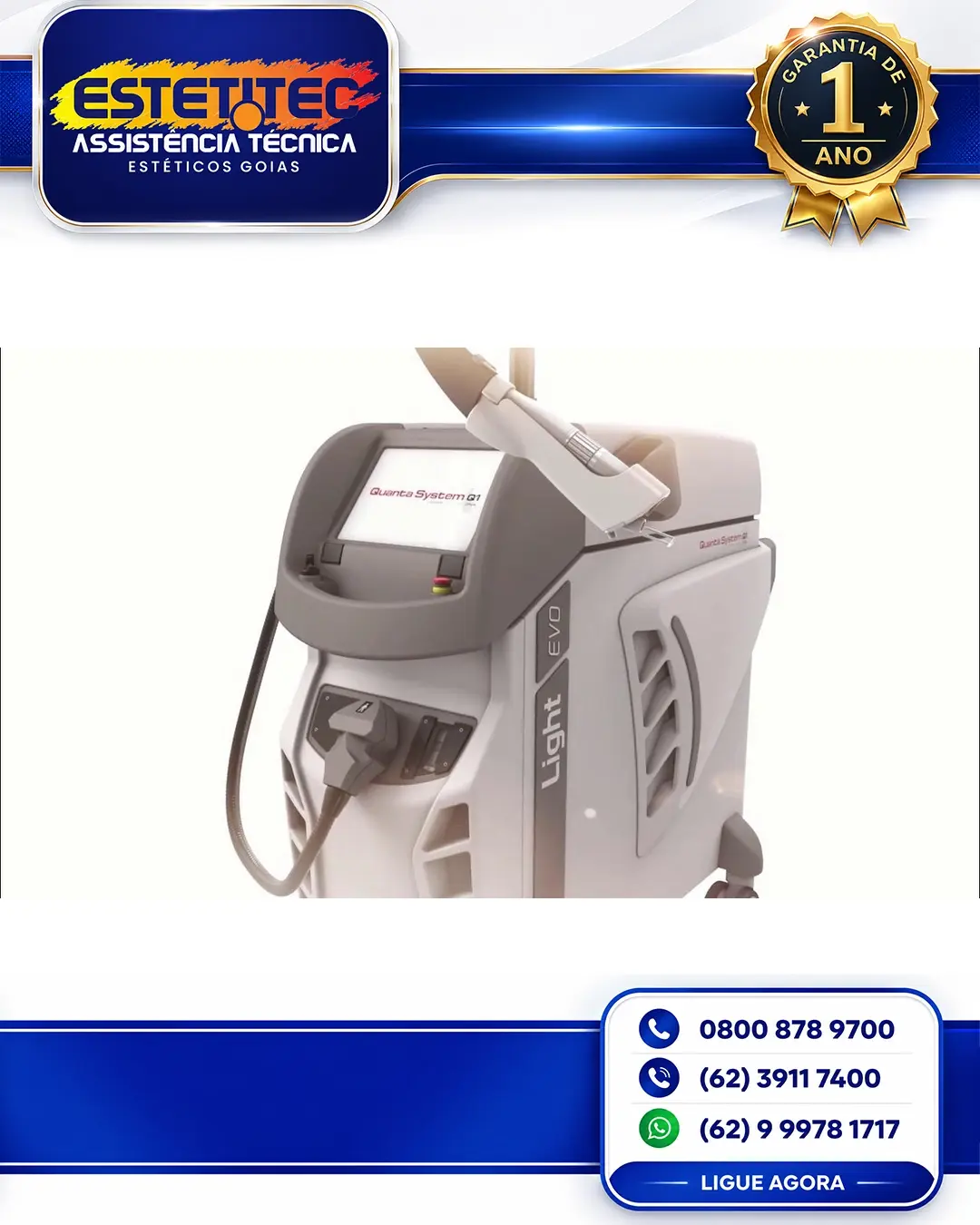 MANUTENÇÃO PREVENTIVA QUANTA SYSTEM 585 CUIABÁ