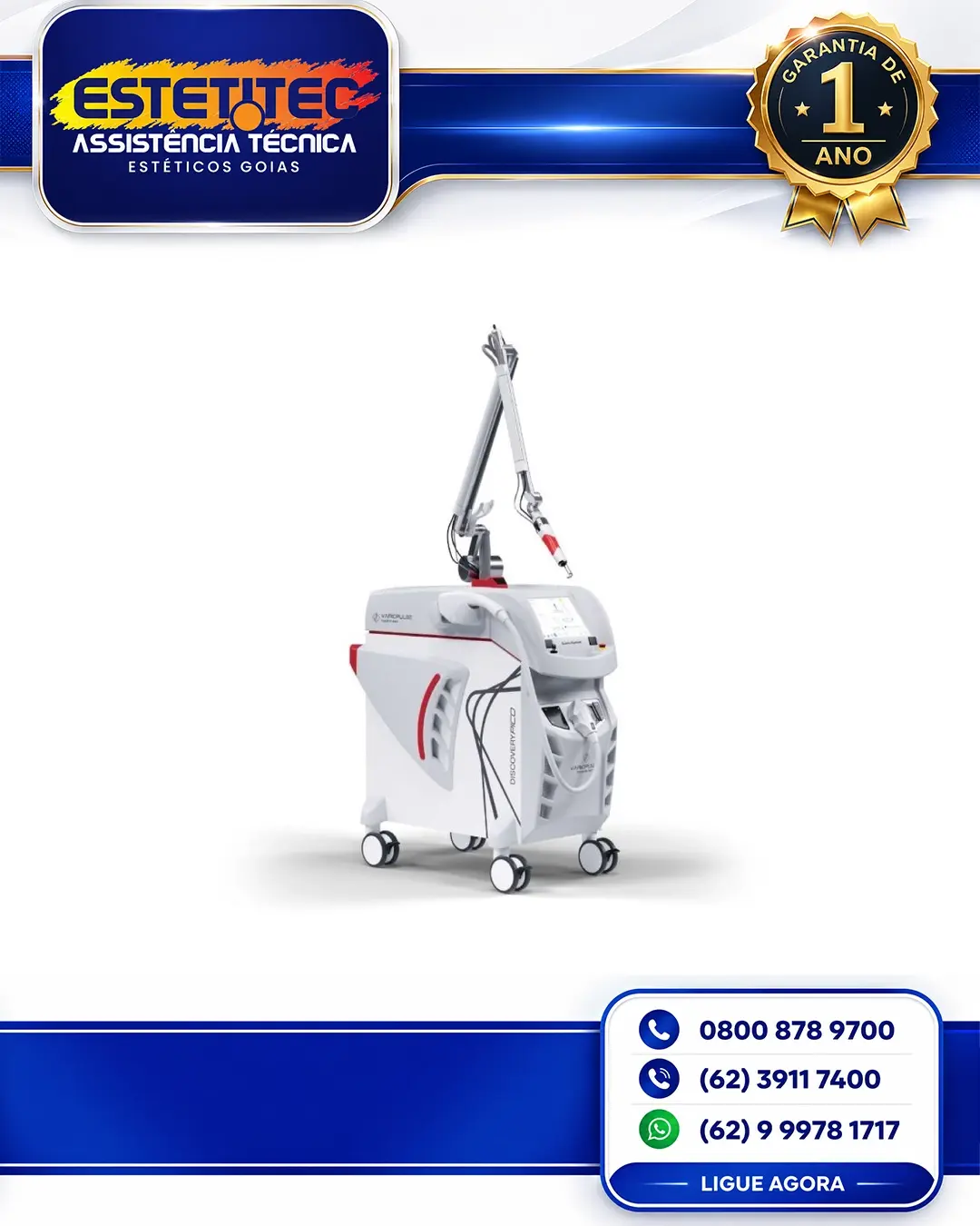 MANUTENÇÃO PREVENTIVA QUANTA SYSTEM DISCOVERY PICO PLUS CUIABÁ