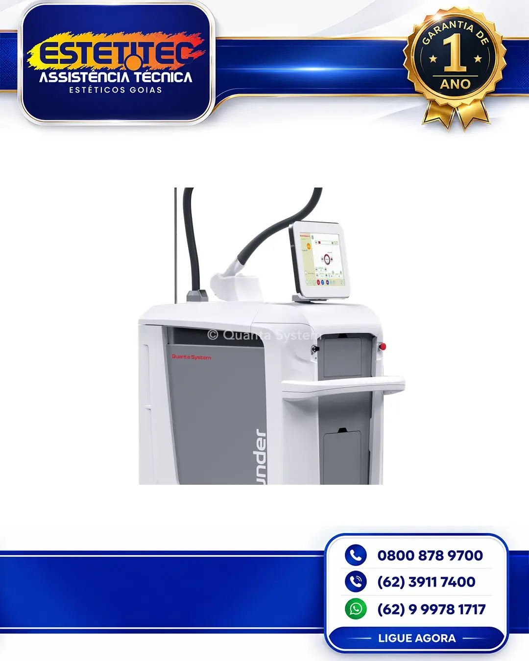 MANUTENÇÃO PREVENTIVA QUANTA SYSTEM THUNDER CUIABÁ