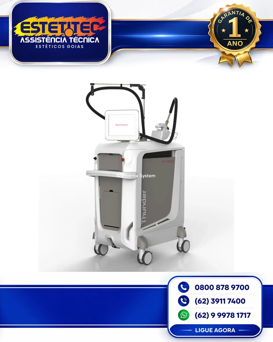 MANUTENÇÃO PREVENTIVA QUANTA SYSTEM THUNDER MT BRASIL
