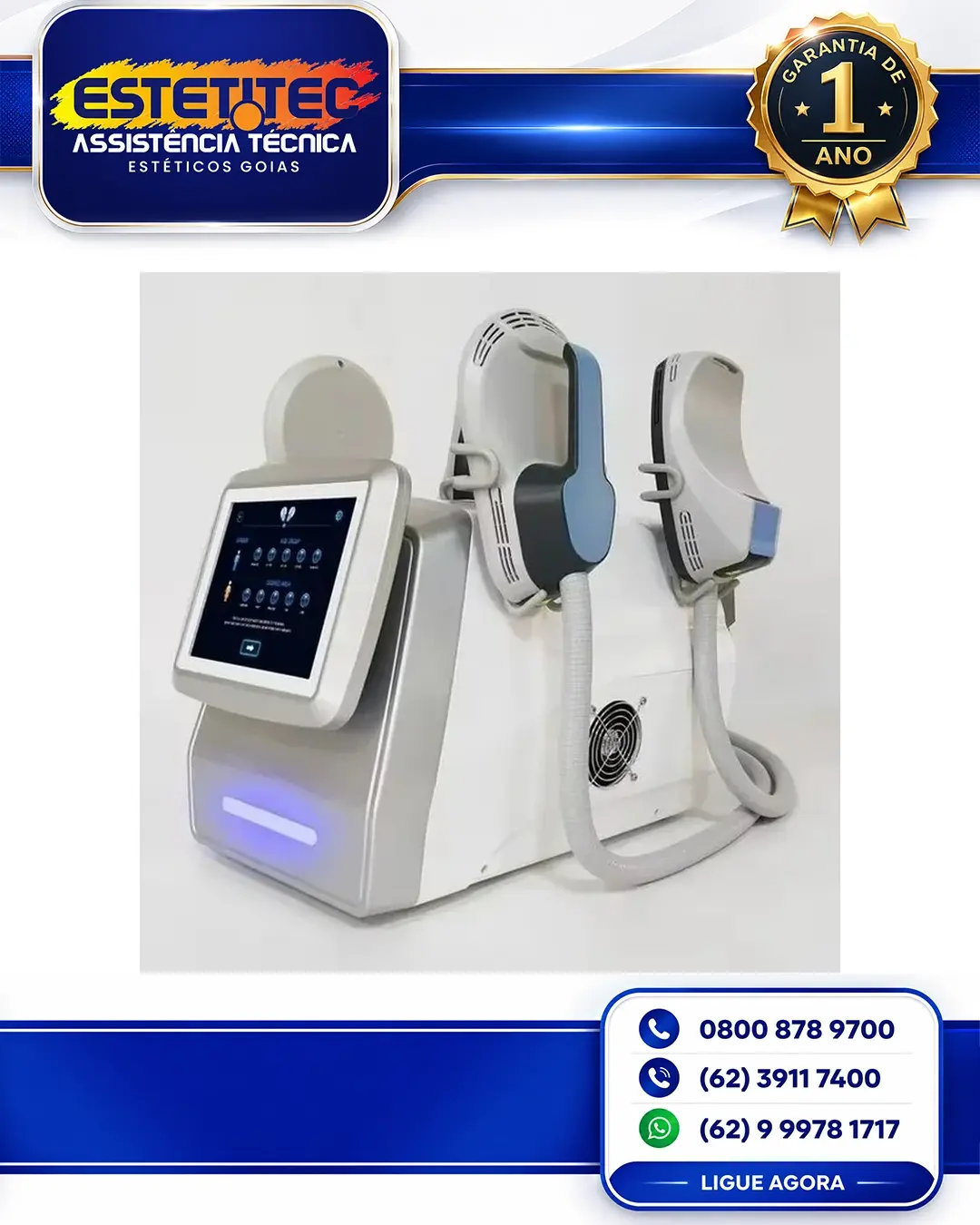 MANUTENÇÃO SINCOHEREN EMS MUSCLE SCULPT GOIÂNIA