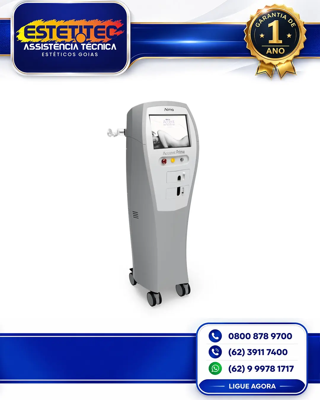 REPARO ALMA LASER ACCENT PRIME BRASIL