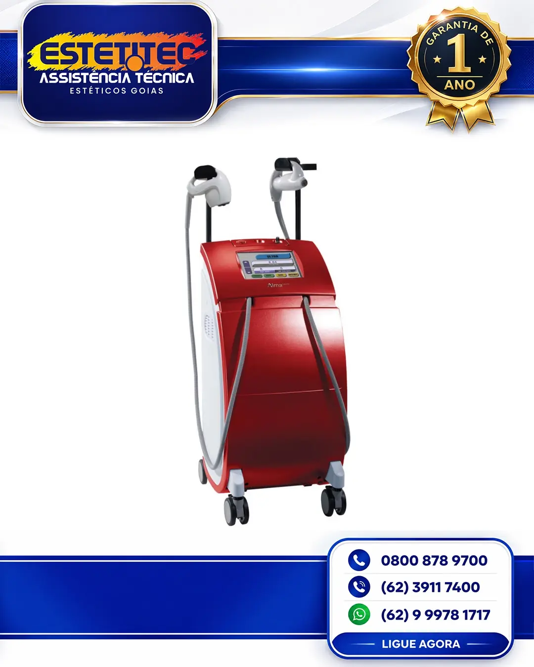 REPARO ALMA LASER ACCENT ULTRA BRASIL