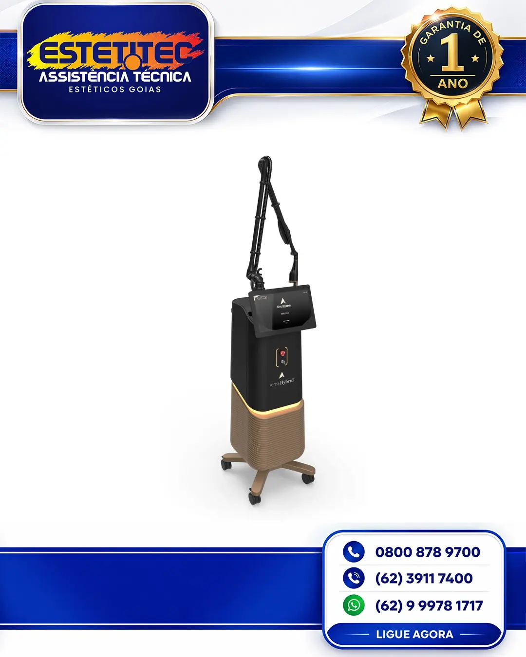 REPARO ALMA LASER HYBRID CO2 BRASIL