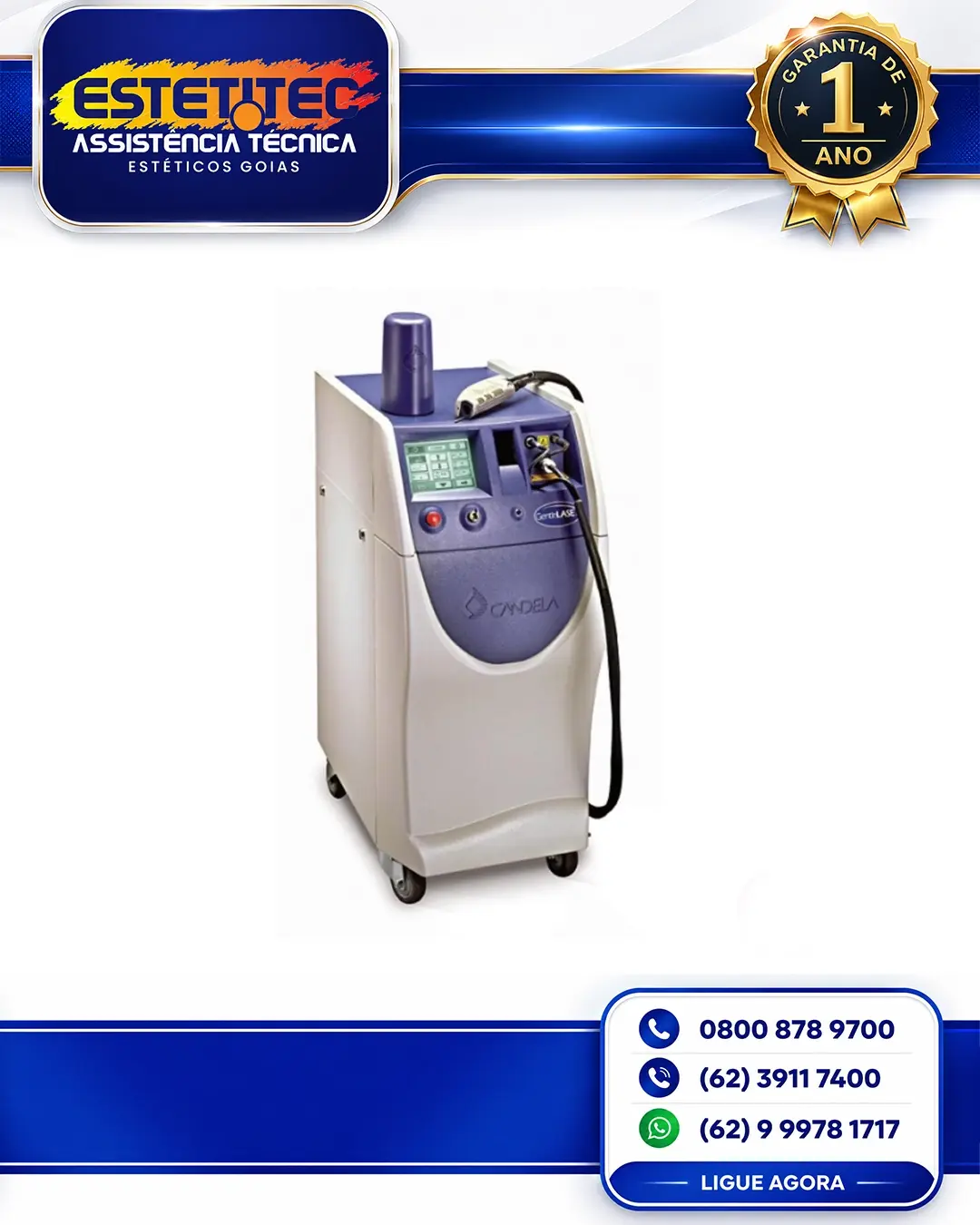 REPARO CANDELA MINI GENTLELASE CURITIBA
