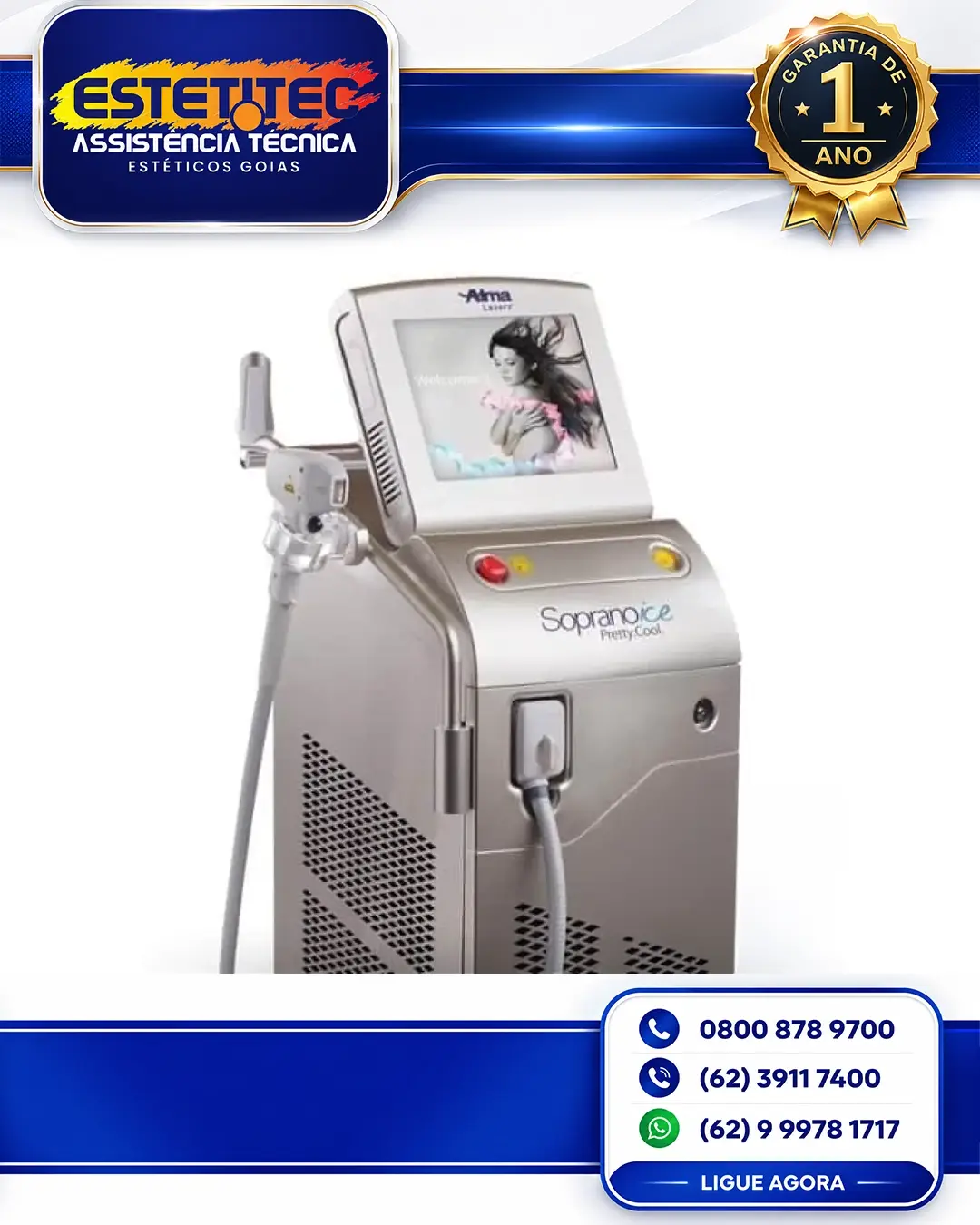 REPARO DE ALMA LASER SOPRANO SHR CUIABÁ