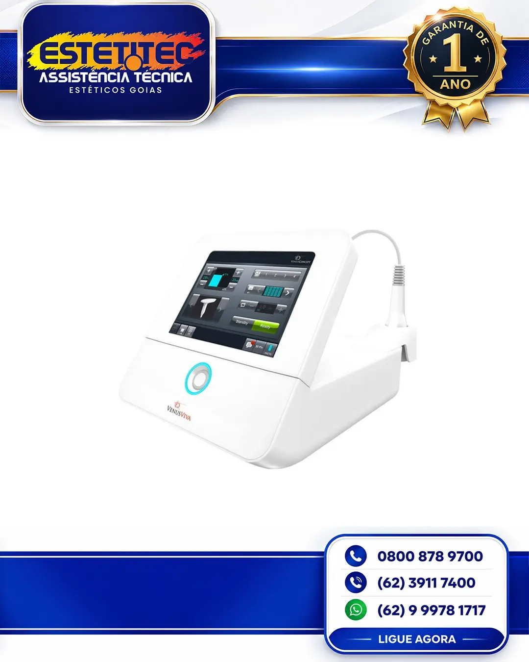 REPARO DE VENUS CONCEPT VENUS VIVA MD GOIÂNIA
