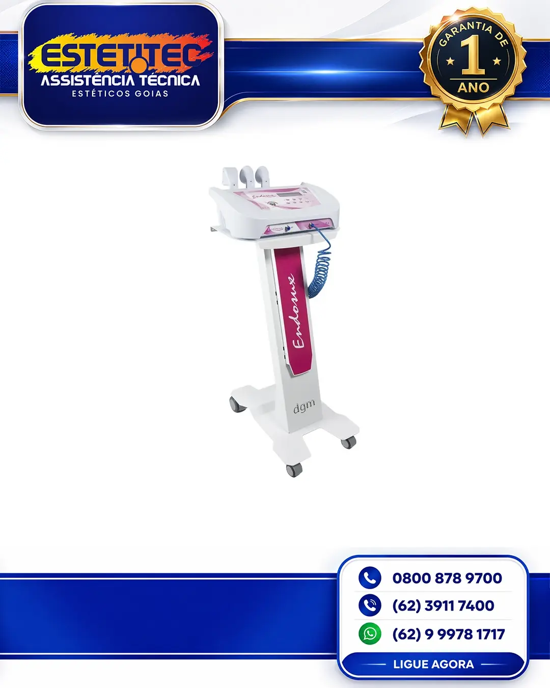 REPARO DGM ENDERMO COMPACT MODEL NO BRASIL