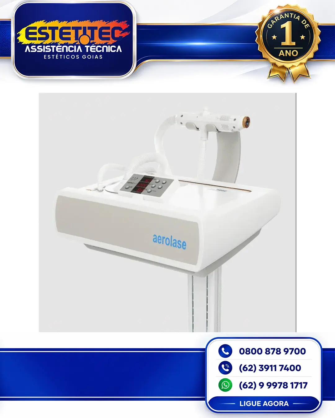 SUPORTE TÉCNICO AEROLASE EXCI308 NO BRASIL
