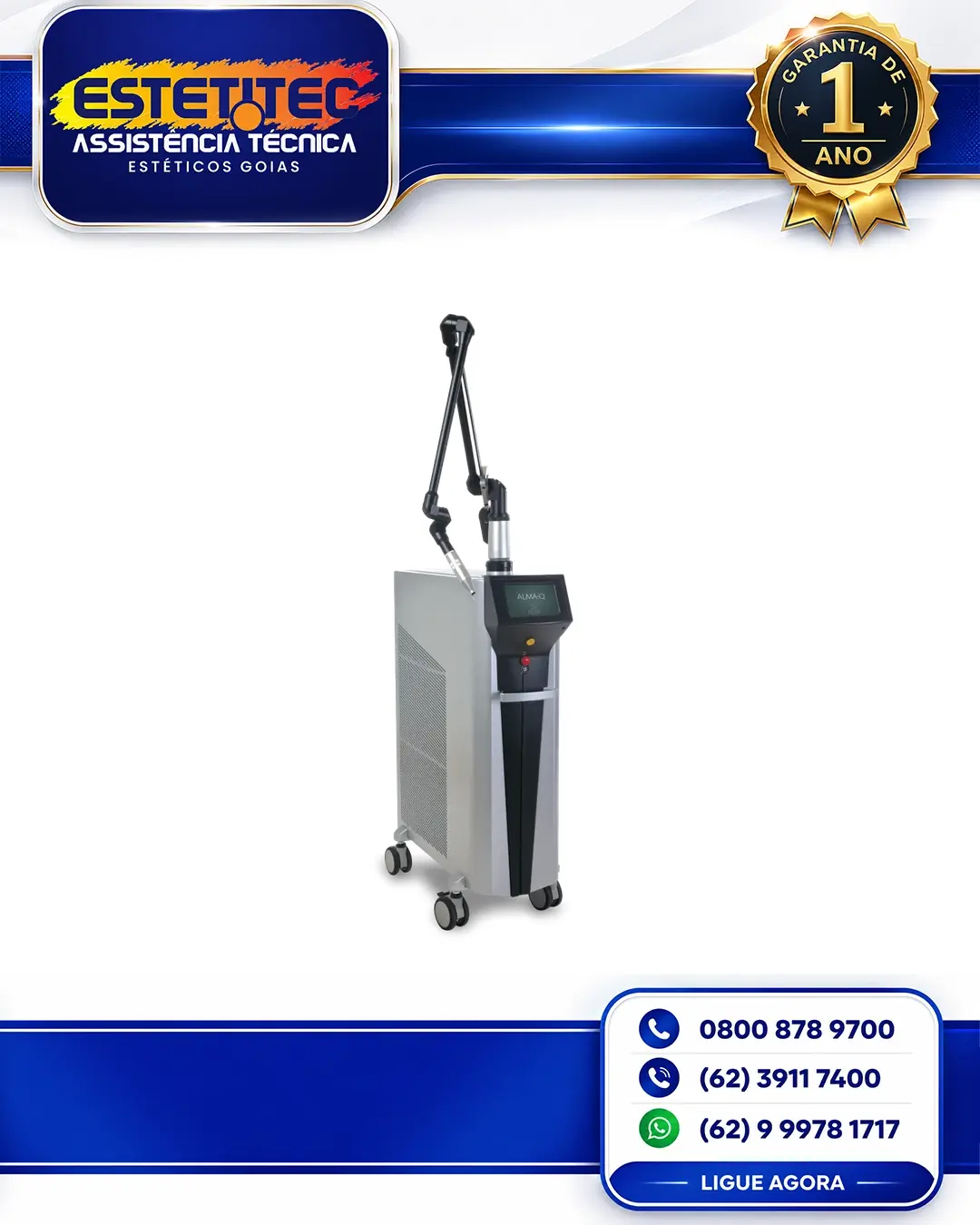 SUPORTE TÉCNICO ALMA LASER Q SWITCH BRASÍLIA