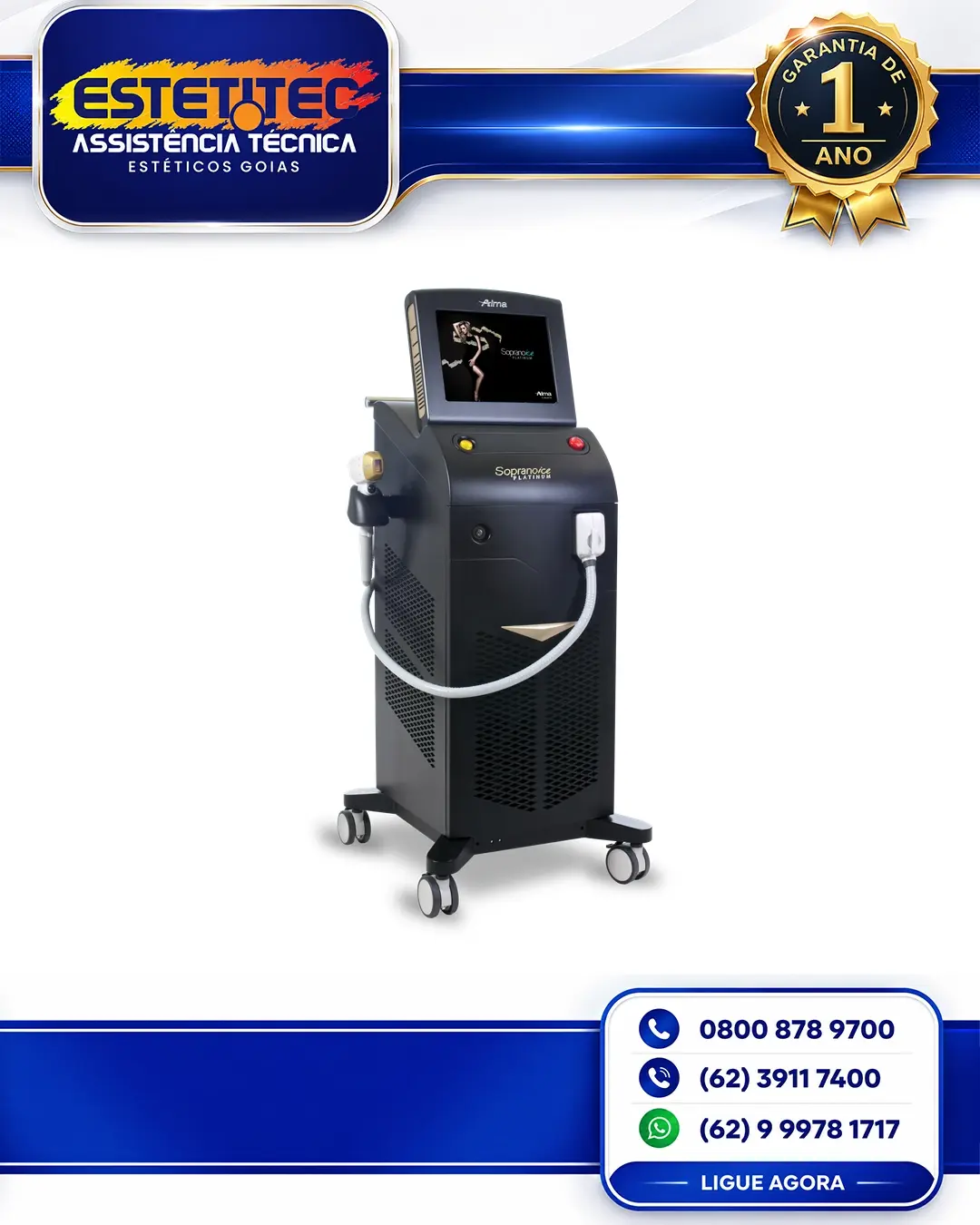 SUPORTE TÉCNICO PARA ALMA LASER SOPRANO ICE PLATINUM BRASÍLIA