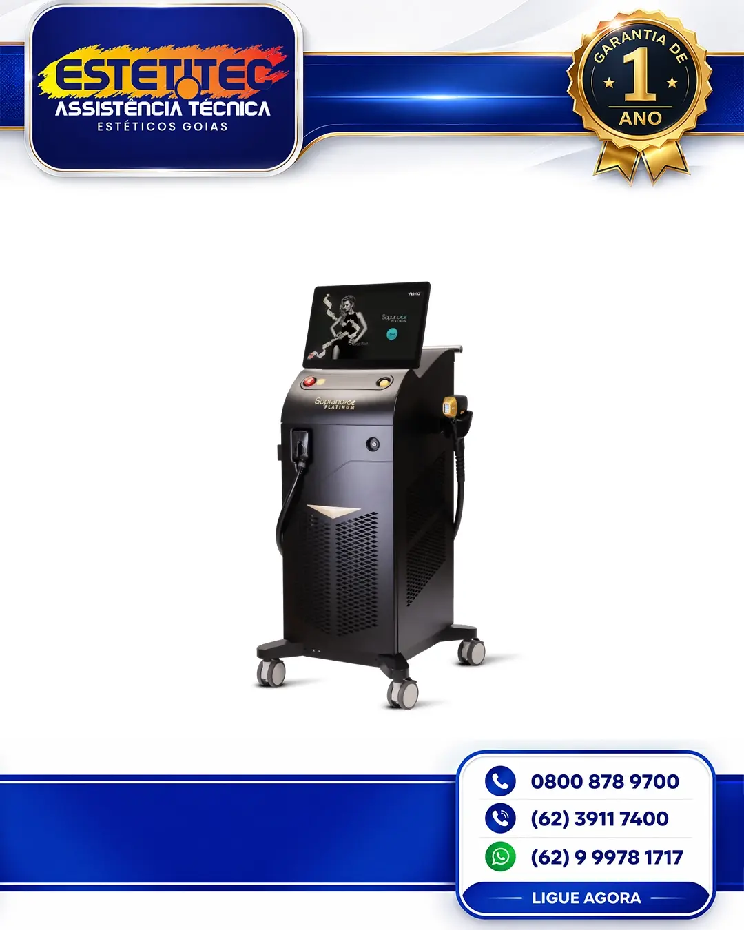 SUPORTE TÉCNICO PARA ALMA LASER SOPRANO PLATINUM PARANÁ