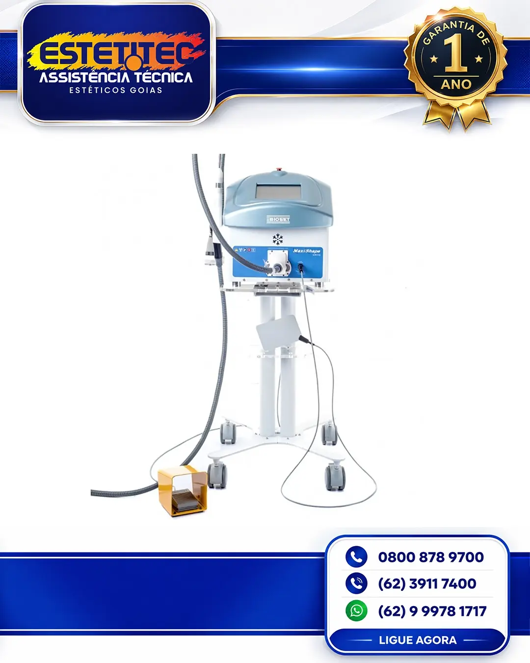 SUPORTE TÉCNICO PARA BIOSET SKINWAVE RF BRASÍLIA