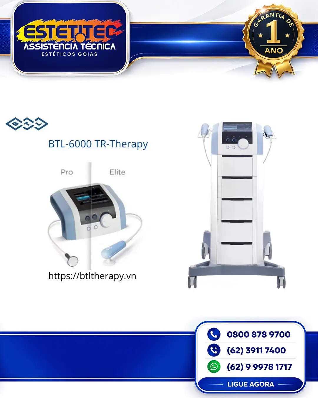 SUPORTE TÉCNICO PARA BTL RADIOFREQUENCY FORTALEZA